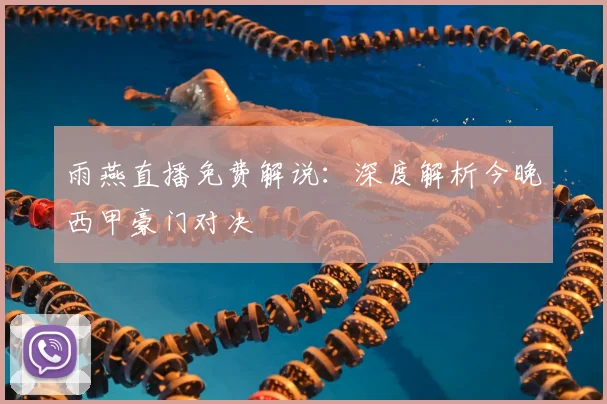 雨燕直播免费解说：深度解析今晚西甲豪门对决
